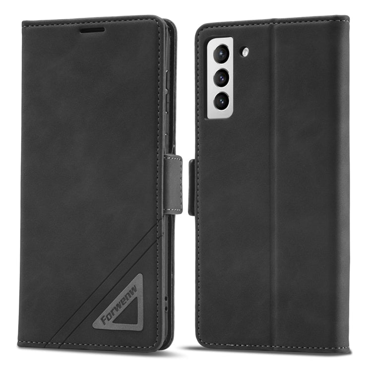 Forwenw Dual-side Buckle Leather Phone Case, For Samsung Galaxy S22 5G, For Samsung Galaxy S22+ 5G, For Samsung Galaxy S22 Ultra 5G, For Samsung Galaxy S21 5G, For Samsung Galaxy S21+ 5G, For Samsung Galaxy S21 Ultra 5G, For Samsung Galaxy Note20      ...