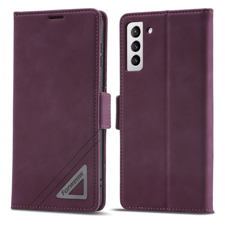Forwenw Dual-side Buckle Leather Phone Case, For Samsung Galaxy S22 5G, For Samsung Galaxy S22+ 5G, For Samsung Galaxy S22 Ultra 5G, For Samsung Galaxy S21 5G, For Samsung Galaxy S21+ 5G, For Samsung Galaxy S21 Ultra 5G, For Samsung Galaxy Note20      ...
