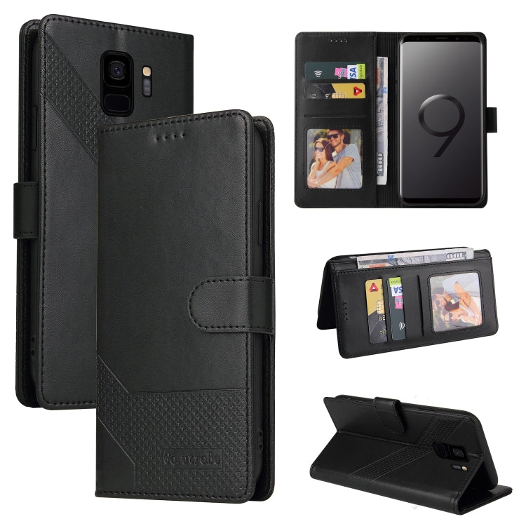 GQUTROBE Skin Feel Magnetic Leather Phone Case, For Samsung Galaxy S8+, For Samsung Galaxy S9, For Samsung Galaxy S9+, For Samsung Galaxy S10