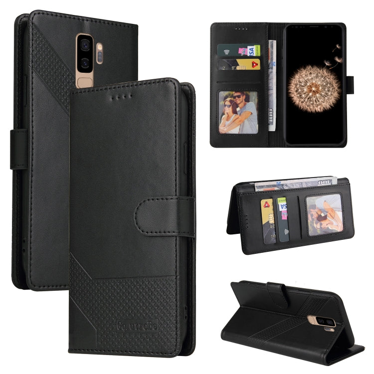 GQUTROBE Skin Feel Magnetic Leather Phone Case, For Samsung Galaxy S8+, For Samsung Galaxy S9, For Samsung Galaxy S9+, For Samsung Galaxy S10
