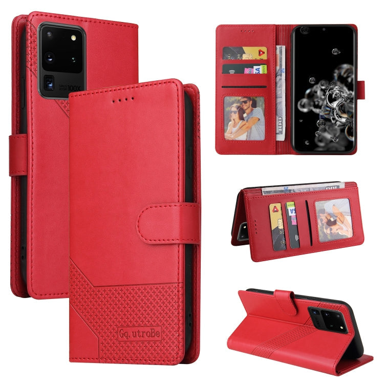 GQUTROBE Skin Feel Magnetic Leather Phone Case, For Samsung Galaxy S10+, For Samsung Galaxy S20, For Samsung Galaxy S20+, For Samsung Galaxy S20 Ultra