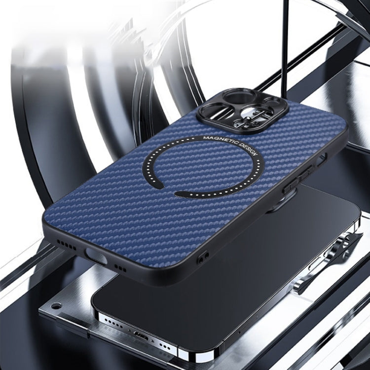 Carbon Fiber Texture MagSafe Magnetic Phone Case, For iPhone 14, For iPhone 14 Plus, For iPhone 14 Pro, For iPhone 14 Pro Max, For iPhone 13
