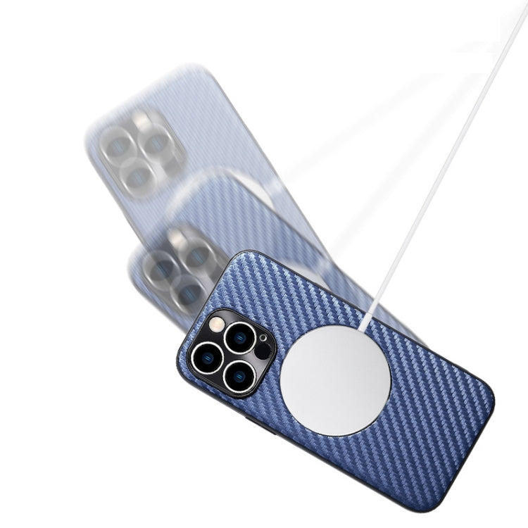 Carbon Fiber Texture MagSafe Magnetic Phone Case, For iPhone 13 Pro, For iPhone 13 Pro Max, For iPhone 12, For iPhone 12 Pro, For iPhone 12 Pro Max