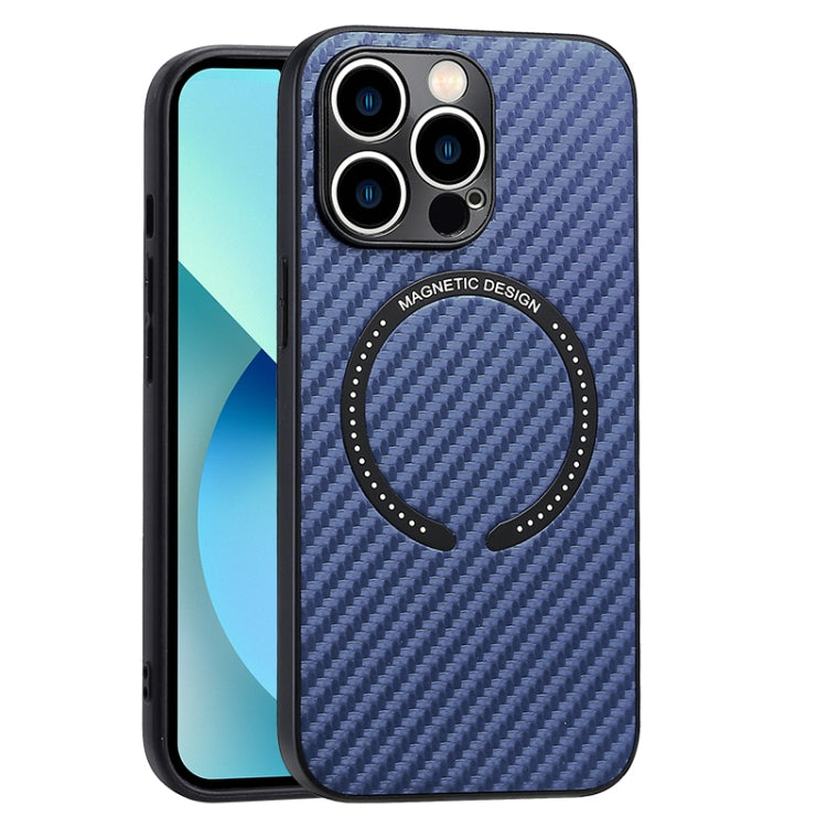 Carbon Fiber Texture MagSafe Magnetic Phone Case, For iPhone 13 Pro, For iPhone 13 Pro Max, For iPhone 12, For iPhone 12 Pro, For iPhone 12 Pro Max