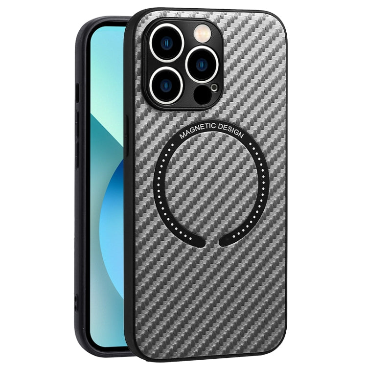 Carbon Fiber Texture MagSafe Magnetic Phone Case, For iPhone 13 Pro, For iPhone 13 Pro Max, For iPhone 12, For iPhone 12 Pro, For iPhone 12 Pro Max