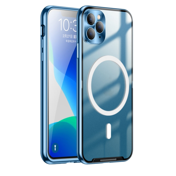 Frosted Metal Phone Case with Magnetic, For iPhone 11 Pro, For iPhone 12, For iPhone 12 Pro, For iPhone 12 Pro Max, For iPhone 13, For iPhone 13 Pro