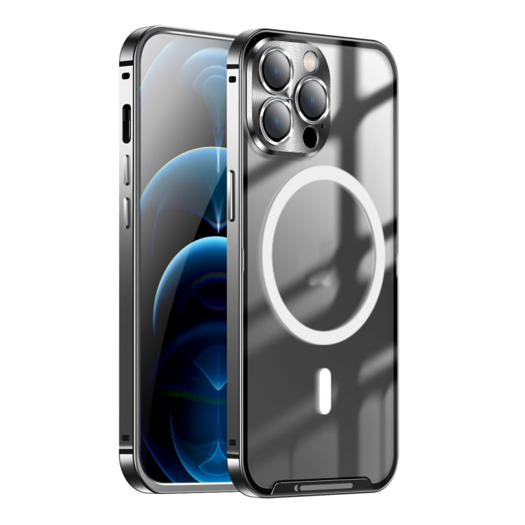 Frosted Metal Phone Case with Magnetic, For iPhone 11 Pro, For iPhone 12, For iPhone 12 Pro, For iPhone 12 Pro Max, For iPhone 13, For iPhone 13 Pro