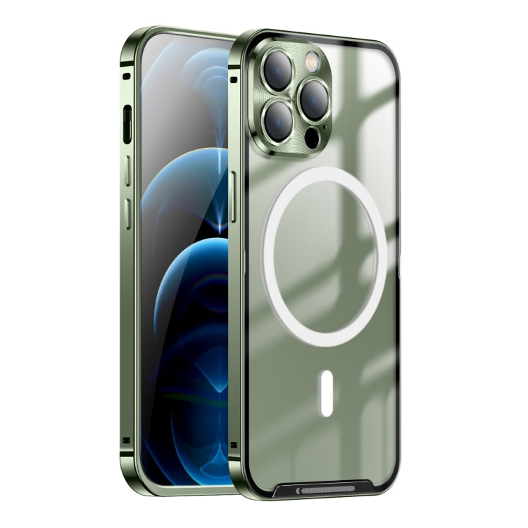 Frosted Metal Phone Case with Magnetic, For iPhone 11 Pro, For iPhone 12, For iPhone 12 Pro, For iPhone 12 Pro Max, For iPhone 13, For iPhone 13 Pro