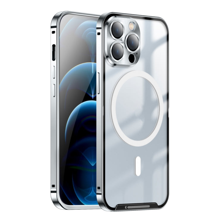 Frosted Metal Phone Case with Magnetic, For iPhone 11 Pro, For iPhone 12, For iPhone 12 Pro, For iPhone 12 Pro Max, For iPhone 13, For iPhone 13 Pro