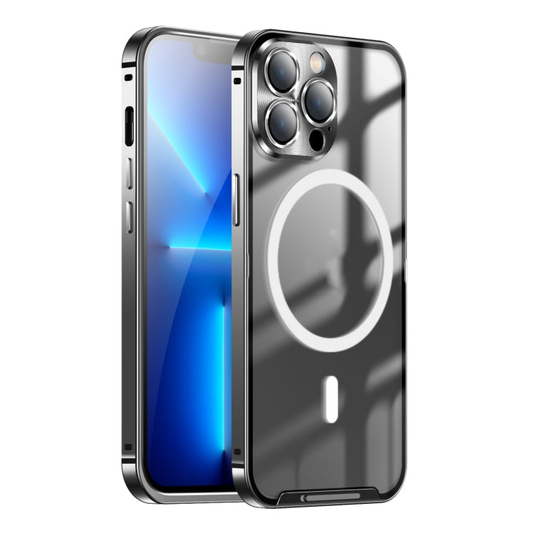 Frosted Metal Phone Case with Magnetic, For iPhone 11 Pro, For iPhone 12, For iPhone 12 Pro, For iPhone 12 Pro Max, For iPhone 13, For iPhone 13 Pro