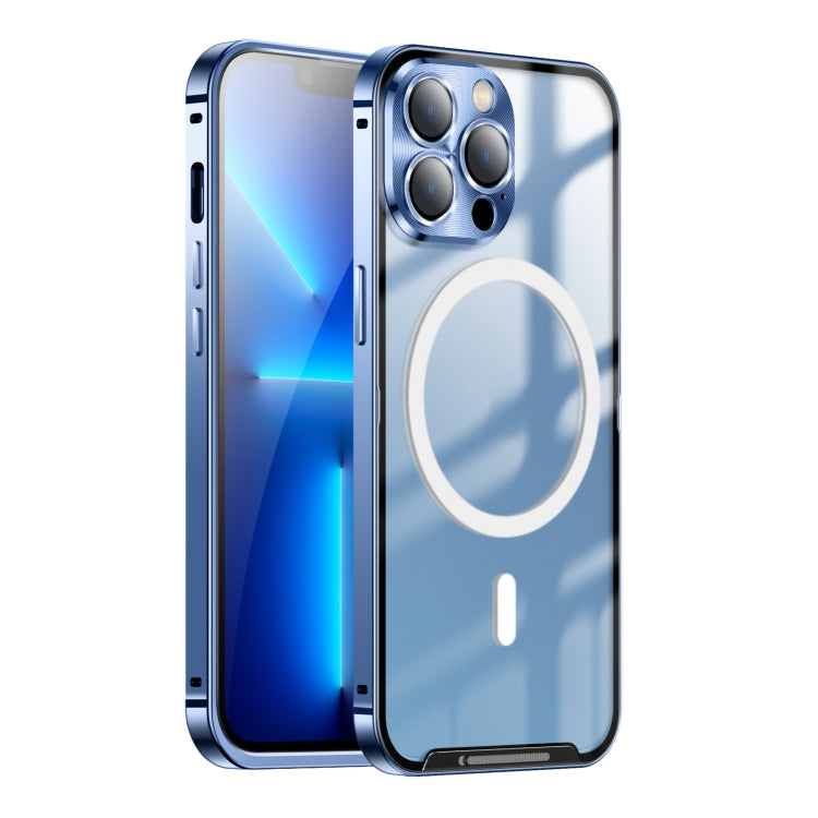 Frosted Metal Phone Case with Magnetic, For iPhone 11 Pro, For iPhone 12, For iPhone 12 Pro, For iPhone 12 Pro Max, For iPhone 13, For iPhone 13 Pro