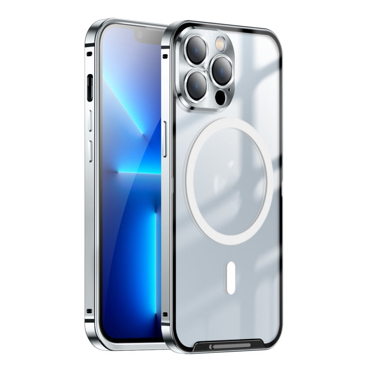 Frosted Metal Phone Case with Magnetic, For iPhone 11 Pro, For iPhone 12, For iPhone 12 Pro, For iPhone 12 Pro Max, For iPhone 13, For iPhone 13 Pro