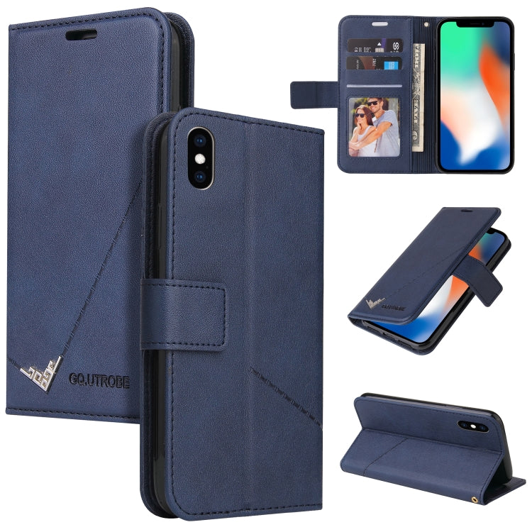 GQUTROBE Right Angle Leather Phone Case, For iPhone 11 Pro, For iPhone 11 Pro Max, For iPhone X / XS, For iPhone XR