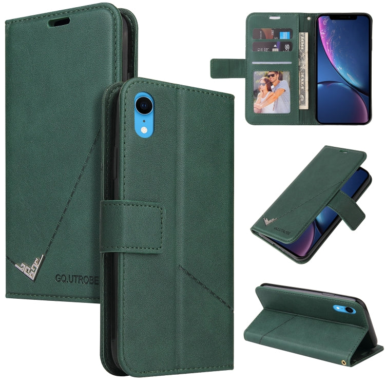 GQUTROBE Right Angle Leather Phone Case, For iPhone 11 Pro, For iPhone 11 Pro Max, For iPhone X / XS, For iPhone XR