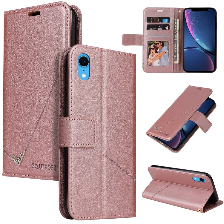 GQUTROBE Right Angle Leather Phone Case, For iPhone 11 Pro, For iPhone 11 Pro Max, For iPhone X / XS, For iPhone XR