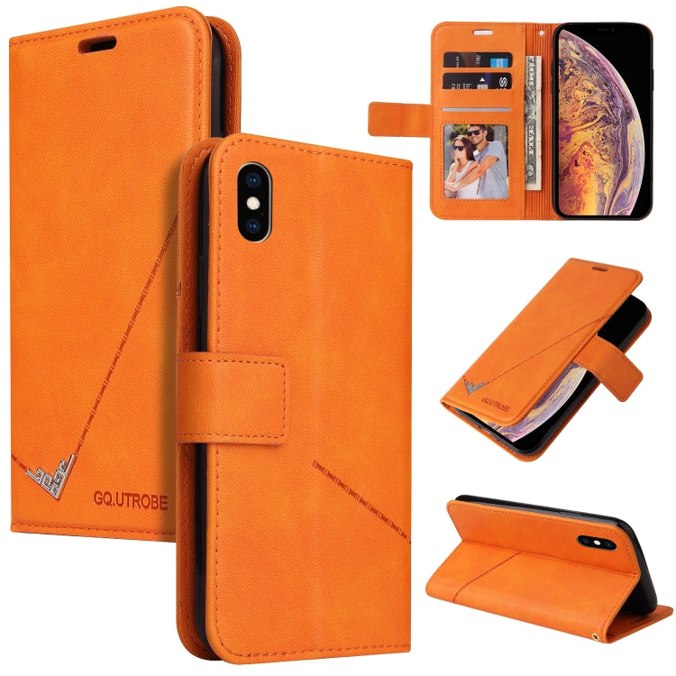 GQUTROBE Right Angle Leather Phone Case, For iPhone XS Max, For iPhone 7 Plus / 8 Plus, For iPhone 6 Plus / 6s Plus, For iPhone 6 / 6S