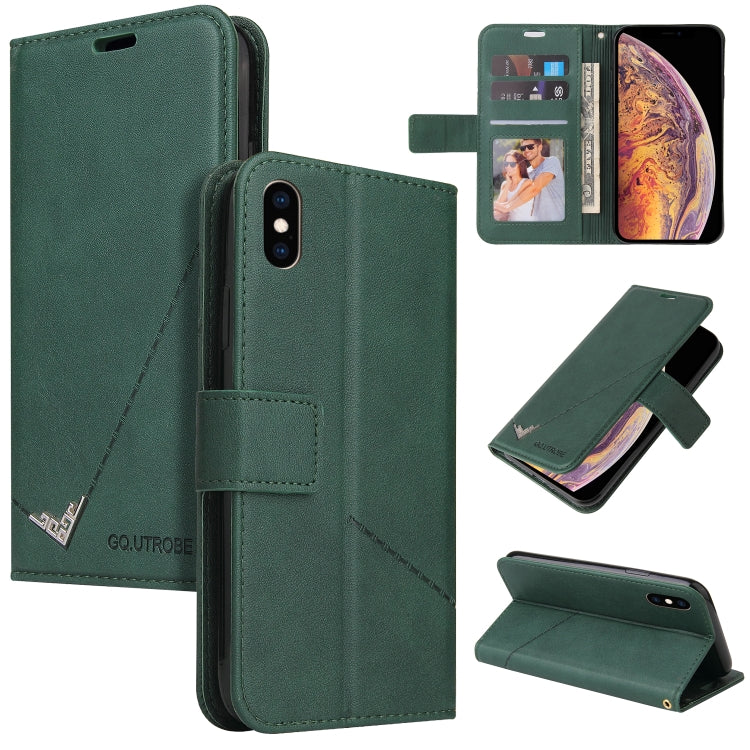 GQUTROBE Right Angle Leather Phone Case, For iPhone XS Max, For iPhone 7 Plus / 8 Plus, For iPhone 6 Plus / 6s Plus, For iPhone 6 / 6S