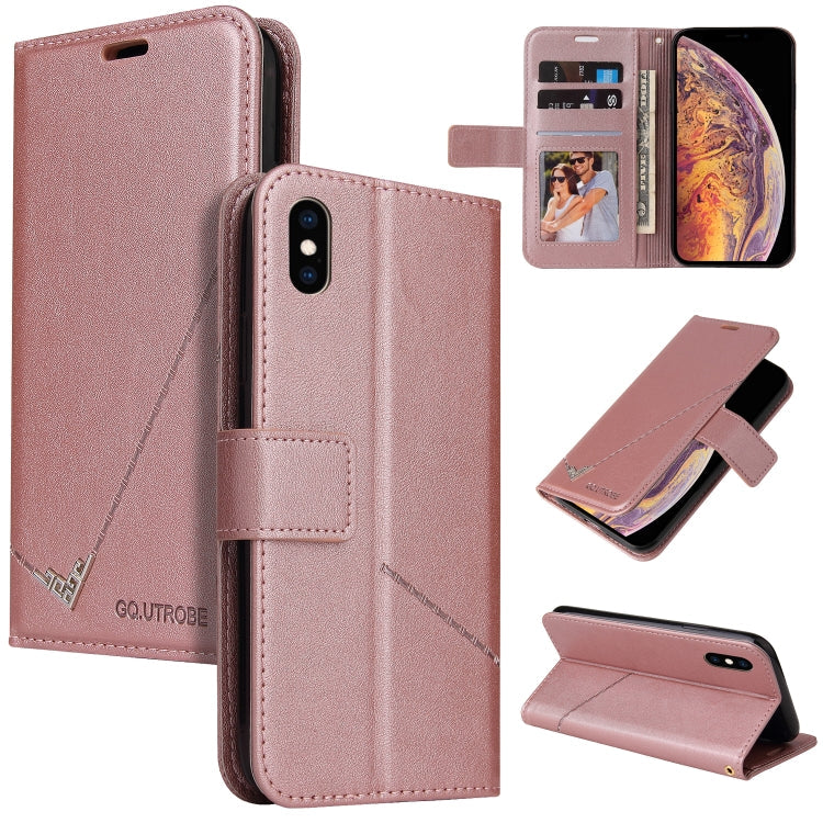 GQUTROBE Right Angle Leather Phone Case, For iPhone XS Max, For iPhone 7 Plus / 8 Plus, For iPhone 6 Plus / 6s Plus, For iPhone 6 / 6S