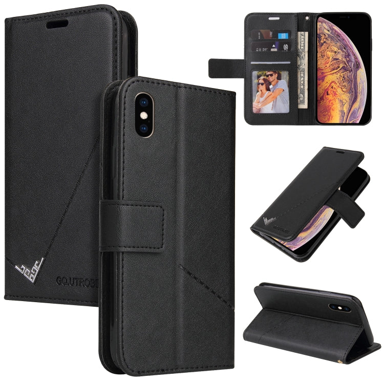GQUTROBE Right Angle Leather Phone Case, For iPhone XS Max, For iPhone 7 Plus / 8 Plus, For iPhone 6 Plus / 6s Plus, For iPhone 6 / 6S