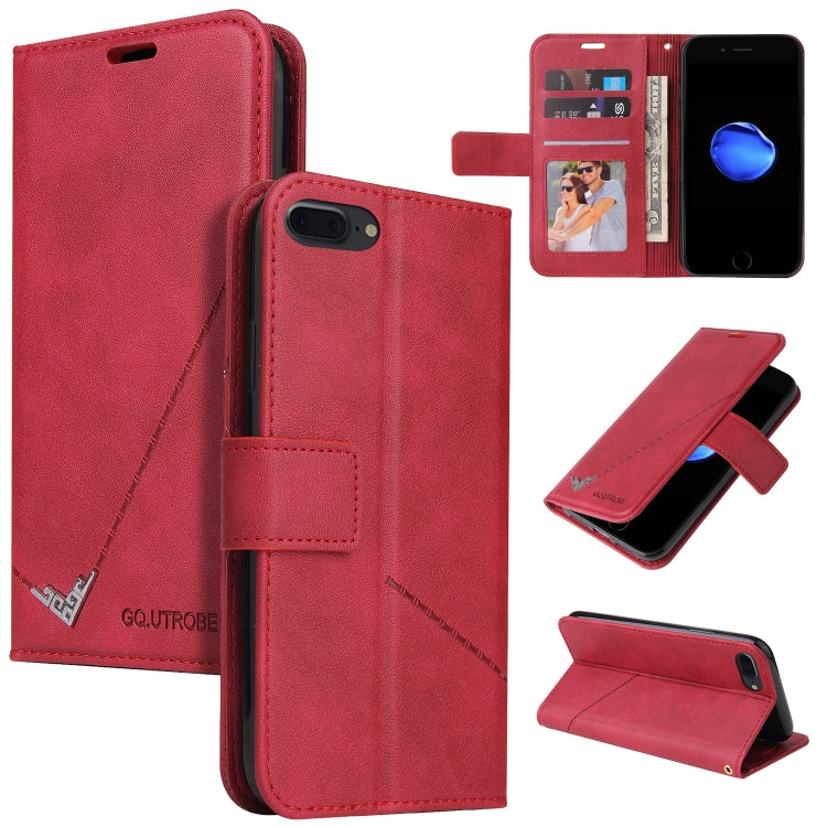 GQUTROBE Right Angle Leather Phone Case, For iPhone XS Max, For iPhone 7 Plus / 8 Plus, For iPhone 6 Plus / 6s Plus, For iPhone 6 / 6S