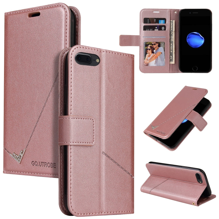 GQUTROBE Right Angle Leather Phone Case, For iPhone XS Max, For iPhone 7 Plus / 8 Plus, For iPhone 6 Plus / 6s Plus, For iPhone 6 / 6S