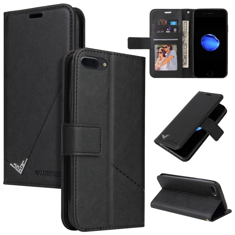 GQUTROBE Right Angle Leather Phone Case, For iPhone XS Max, For iPhone 7 Plus / 8 Plus, For iPhone 6 Plus / 6s Plus, For iPhone 6 / 6S