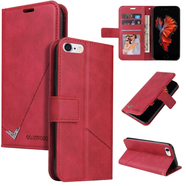 GQUTROBE Right Angle Leather Phone Case, For iPhone XS Max, For iPhone 7 Plus / 8 Plus, For iPhone 6 Plus / 6s Plus, For iPhone 6 / 6S