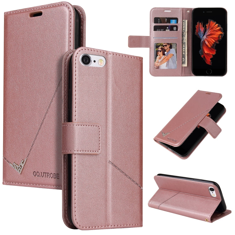 GQUTROBE Right Angle Leather Phone Case, For iPhone XS Max, For iPhone 7 Plus / 8 Plus, For iPhone 6 Plus / 6s Plus, For iPhone 6 / 6S