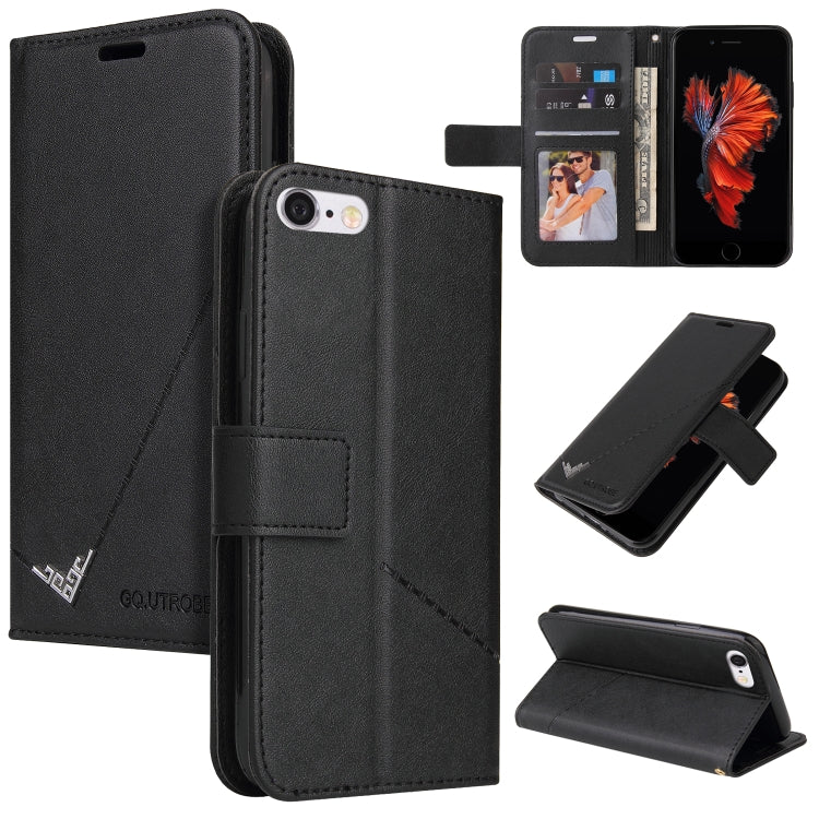 GQUTROBE Right Angle Leather Phone Case, For iPhone XS Max, For iPhone 7 Plus / 8 Plus, For iPhone 6 Plus / 6s Plus, For iPhone 6 / 6S