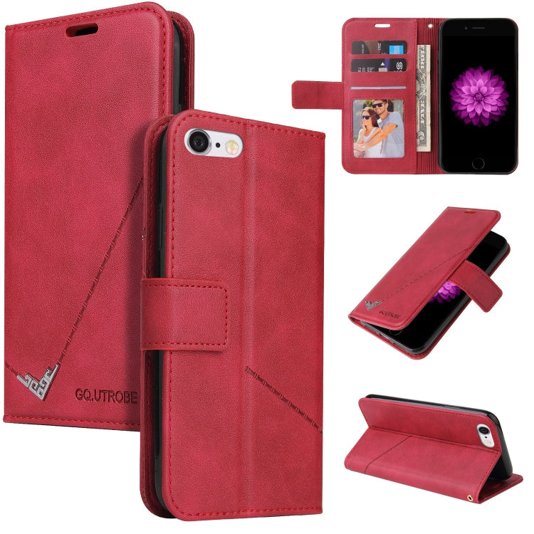 GQUTROBE Right Angle Leather Phone Case, For iPhone XS Max, For iPhone 7 Plus / 8 Plus, For iPhone 6 Plus / 6s Plus, For iPhone 6 / 6S