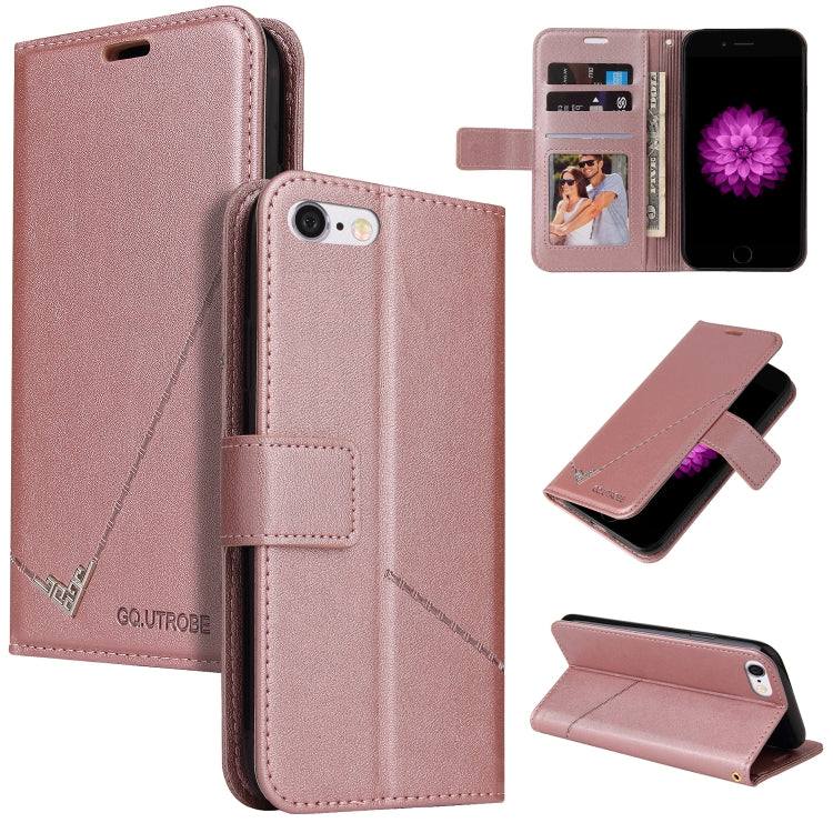 GQUTROBE Right Angle Leather Phone Case, For iPhone XS Max, For iPhone 7 Plus / 8 Plus, For iPhone 6 Plus / 6s Plus, For iPhone 6 / 6S