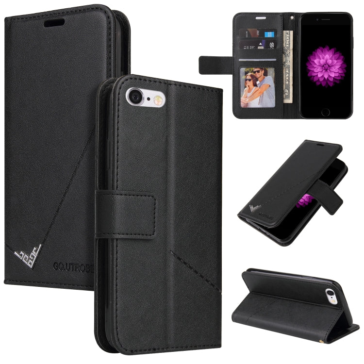GQUTROBE Right Angle Leather Phone Case, For iPhone XS Max, For iPhone 7 Plus / 8 Plus, For iPhone 6 Plus / 6s Plus, For iPhone 6 / 6S