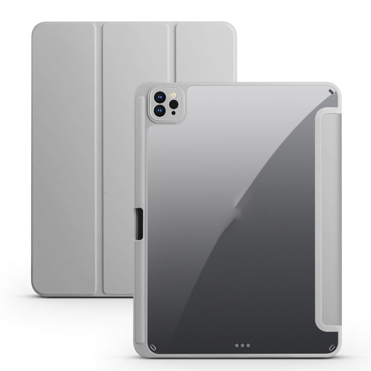Acrylic 3-folding Smart Leather Tablet Case, For iPad 9.7 2018/2017, For iPad 10.2 2021/2020/2019, For iPad  Air 2022/2020/Pro 11 2021/2020/2018