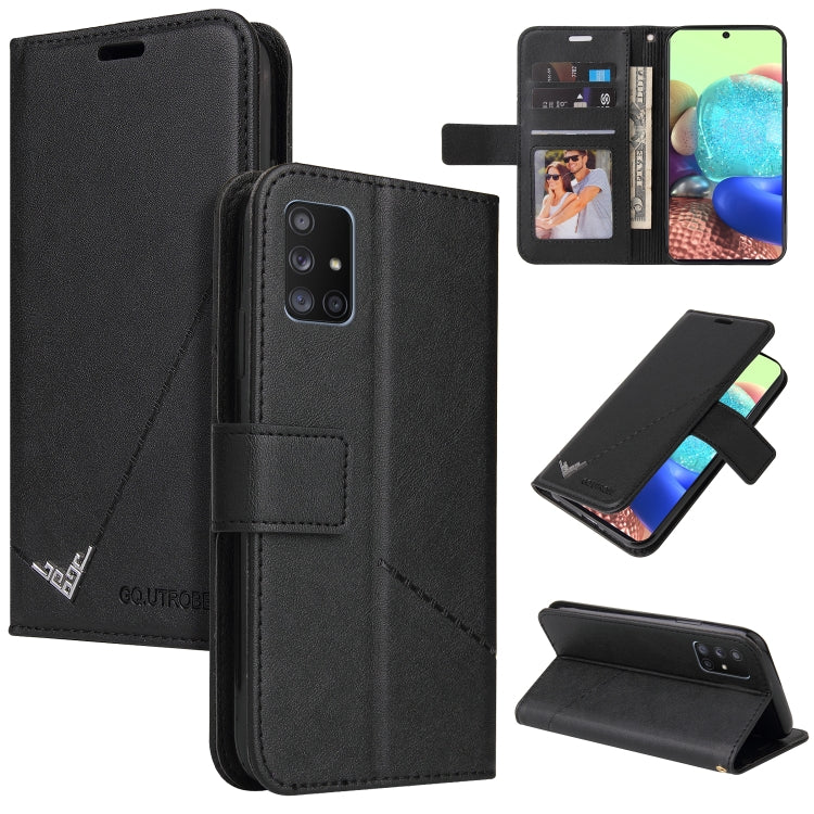 GQUTROBE Right Angle Leather Phone Case, For Samsung Galaxy A02, For Samsung Galaxy A02s, For Samsung Galaxy A71 5G, For Samsung Galaxy A51 5G