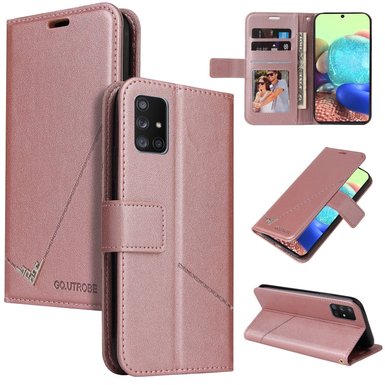 GQUTROBE Right Angle Leather Phone Case, For Samsung Galaxy A02, For Samsung Galaxy A02s, For Samsung Galaxy A71 5G, For Samsung Galaxy A51 5G