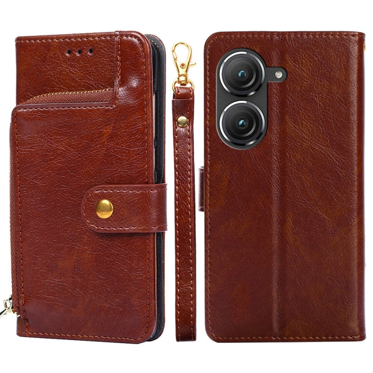 Zipper Bag Leather Phone Case, For OnePlus Ace Pro 5G, For Xiaomi Redmi K50 Ultra/Xiaomi 12T/Xiaomi 12T Pro, For Asus Zenfone 9, For Huawei nova Y90 4G