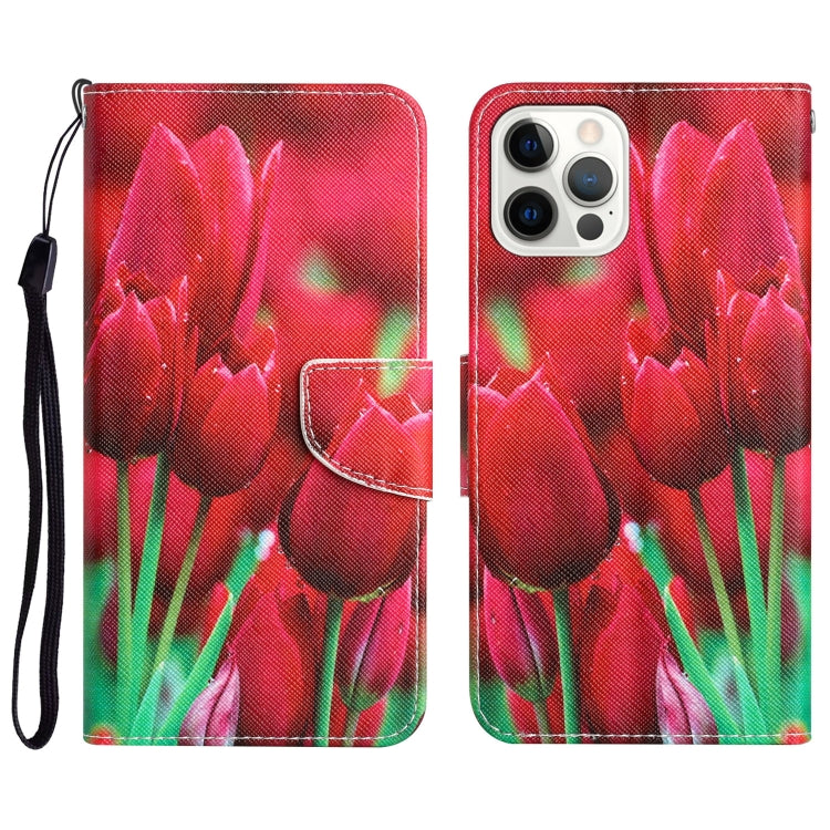 Colored Drawing Leather Phone Case, For iPhone 13 Pro Max