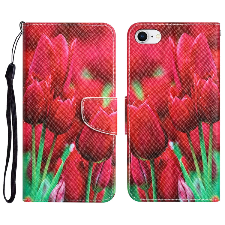 Colored Drawing Leather Phone Case, For iPhone 7 / 8