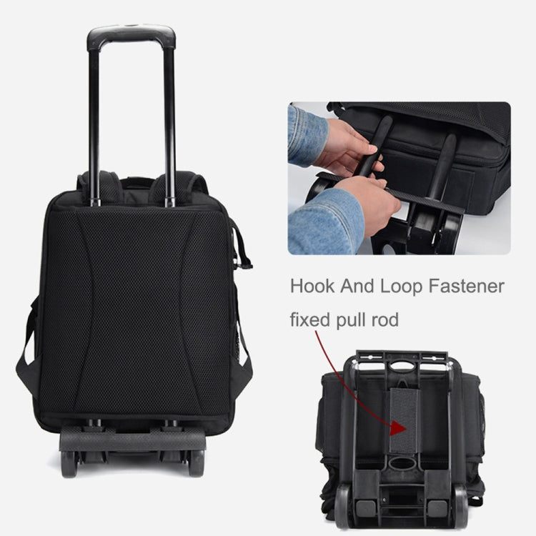 CADeN D6 V Camera Backpack Shoulders Drawbar Nylon Camera Bag, D6 V 32 x 18 x 43cm