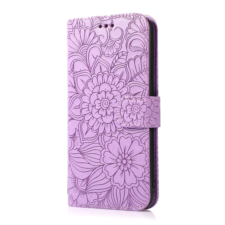 Skin Feel Embossed Sunflower Horizontal Leather Case, For iPhone 13, For iPhone 13 mini, For iPhone 13 Pro, For iPhone 13 Pro Max