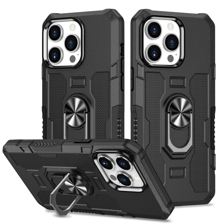 Ring Holder Armor Hybrid Phone Case, For iPhone 14, For iPhone 14 Plus, For iPhone 14 Pro, For iPhone 14 Pro Max