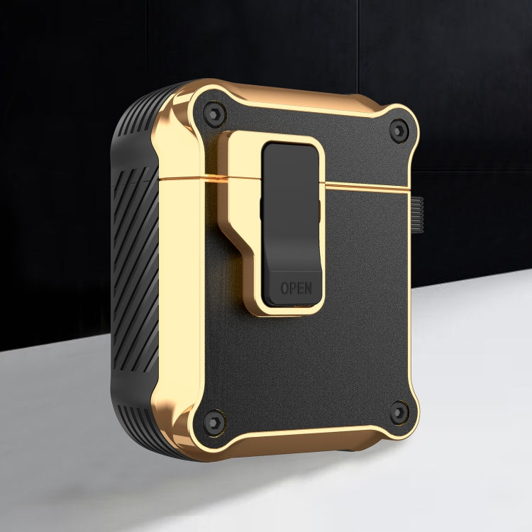Wireless Earphone Eagle Electroplating Protective Case with Hook, For AirPods 1 / 2, For AirPods 3