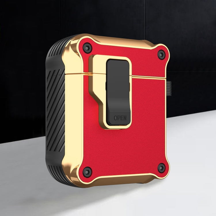 Wireless Earphone Eagle Electroplating Protective Case with Hook, For AirPods 1 / 2, For AirPods 3