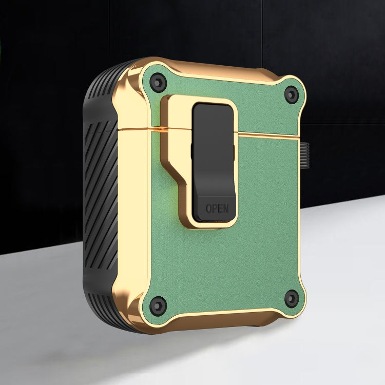 Wireless Earphone Eagle Electroplating Protective Case with Hook, For AirPods 1 / 2, For AirPods 3