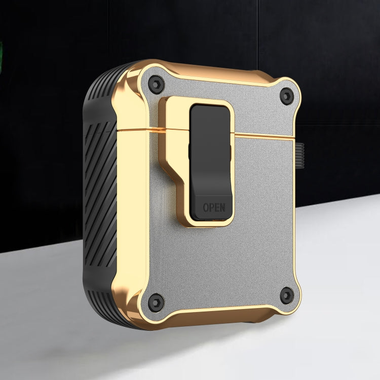 Wireless Earphone Eagle Electroplating Protective Case with Hook, For AirPods 1 / 2, For AirPods 3