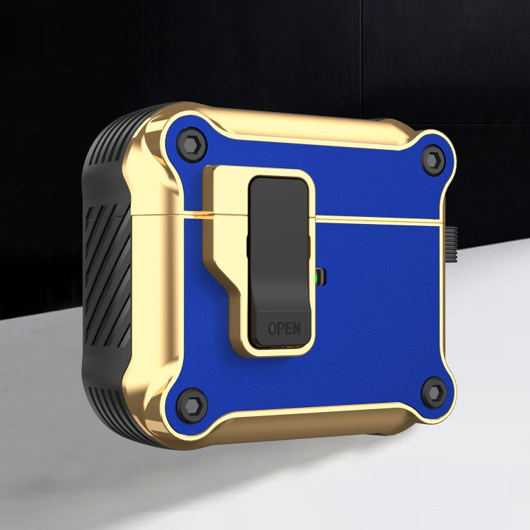 Wireless Earphone Eagle Electroplating Protective Case with Hook, For AirPods 1 / 2, For AirPods 3