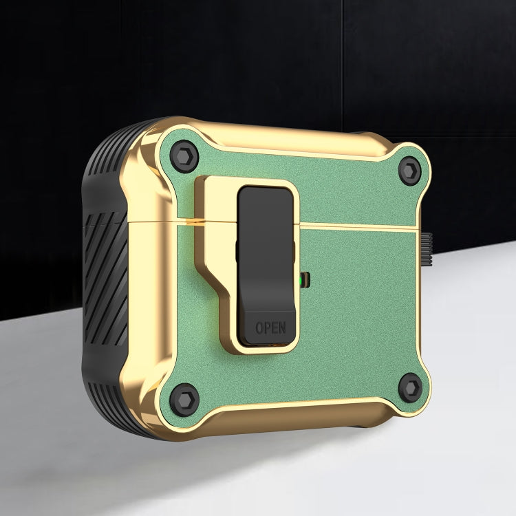 Wireless Earphone Eagle Electroplating Protective Case with Hook, For AirPods 1 / 2, For AirPods 3