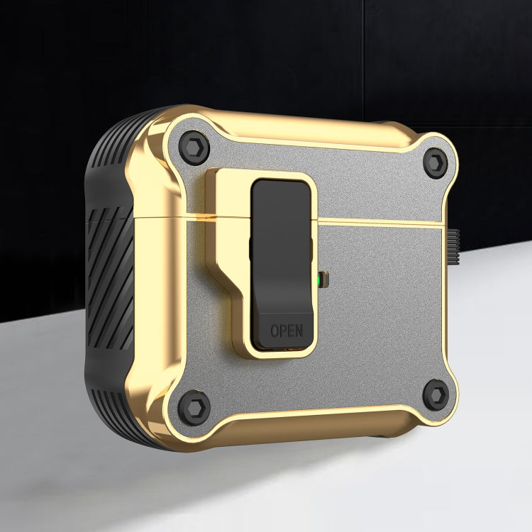 Wireless Earphone Eagle Electroplating Protective Case with Hook, For AirPods 1 / 2, For AirPods 3