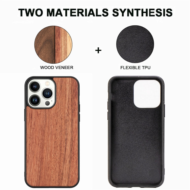 TPU + Solid Wood Phone Case, For iPhone 14 Pro Max