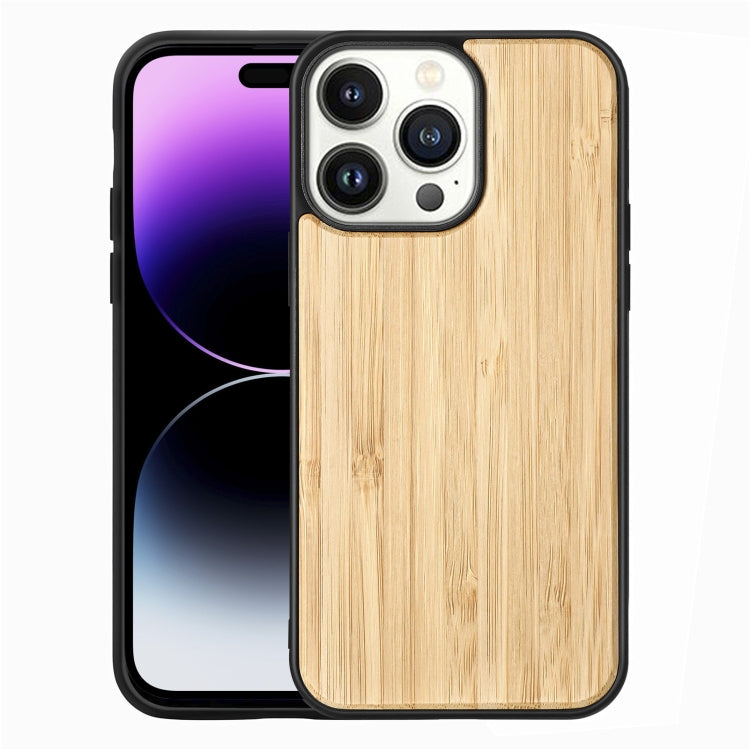 TPU + Solid Wood Phone Case, For iPhone 14 Pro Max
